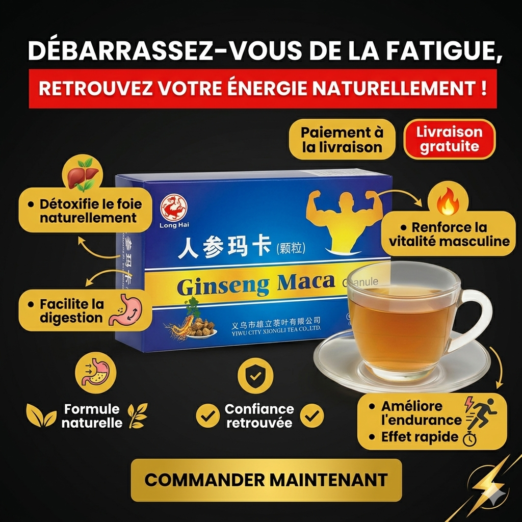 Ginseng maca :Energie retrouvé & virilité renforcé